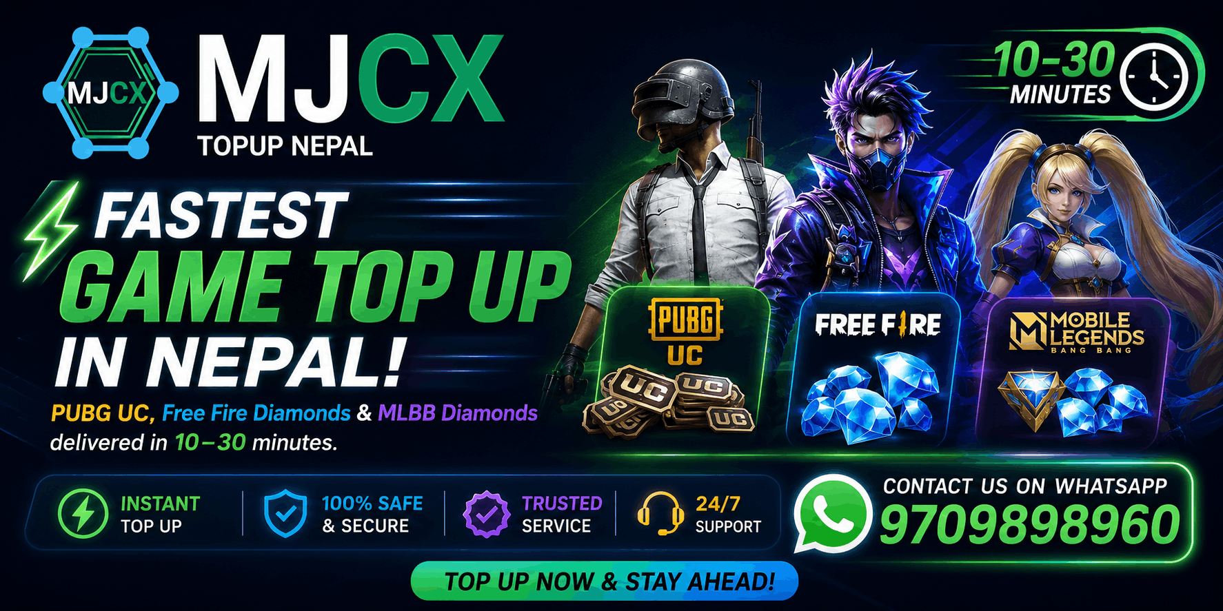 ⚡ Fastest Game Top Up in Nepal!